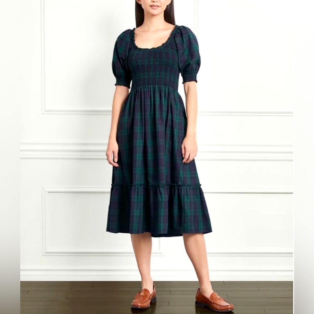 Hill House Home Louisa Nap Dress Blackwatch Tartan